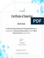 Data Science & Business Analytics - Internship - Certificate
