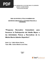 Proyecto Recreativo para Adultos Mayores | PDF | Vejez | Adultos