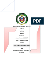 Universidad Central Del Este Subject: Technical English Members: Orlanny Polanco 2016-0879 JUAN C. VERAS 2016-0992 Teacher