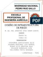 Diseño de infraestructura de riego por goteo en la Escuela Profesional de Ingeniería Agrícola de la Universidad Nacional Pedro Ruiz Gallo