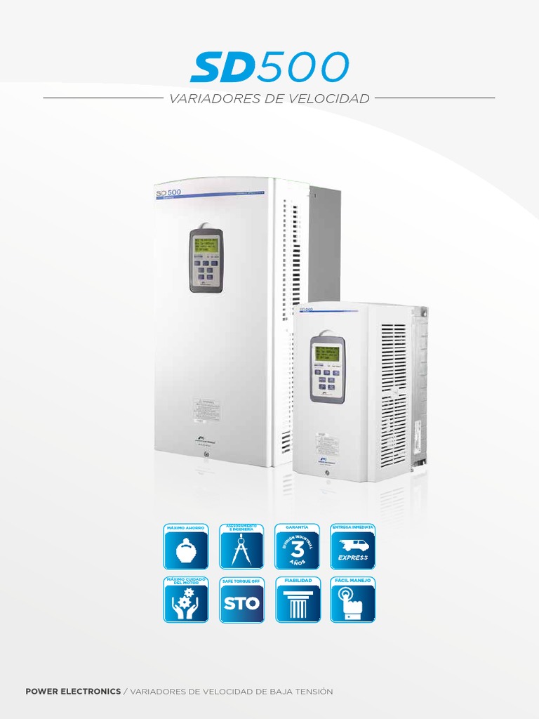 Variador SD500 de Power Electronics | PDF | Relé | Filtro electronico