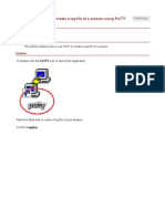 Technical Note: How To Create A Log File of A Session Using Putty