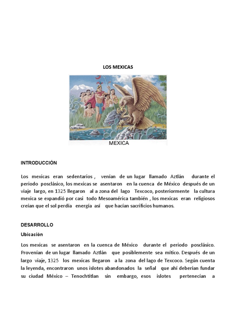 Los Mexicas Pdf Mesoamérica