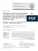 Identification Synthesis and Characterization of An Unknown - 2014 - Journal of