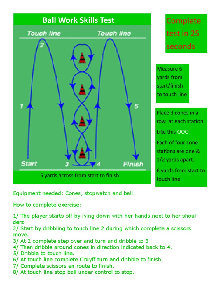 Ball Work Skills Test Instructions | PDF
