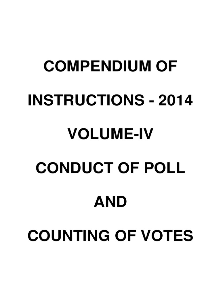 Contesting Candidates Instructions Guide | PDF | Voting | Identity Document