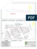 Plano de Trazado Y Lotizacion Monterrey Iv - Etapa