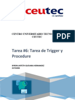 Tarea #6 Tarea de Trigger y Procedure