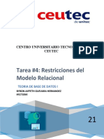 Tarea #4 Restricciones Del Modelo Relacional