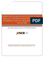 Contratación de suministro de bienes para el Programa de Vaso de Leche