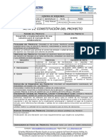 FGPR - 010 - 06 - Acta de Constitución Del Proyecto