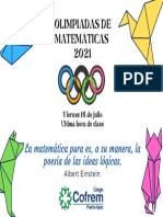 Olimpiadas Matemáticas 2021
