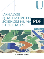La Nalyse Qualitative en Sciences Humaines Et Sociales - 4e D. by Pierre Paillé, Alex Mucchielli