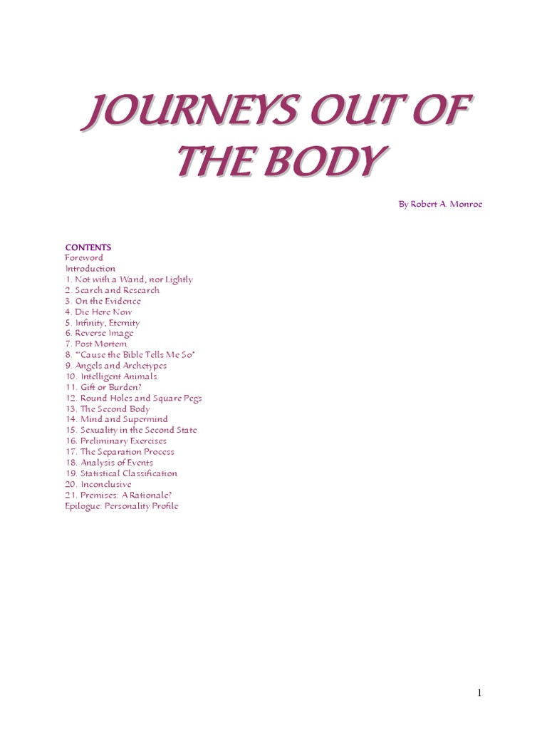 Robert A Monroe Journeys Out of The Body PDF