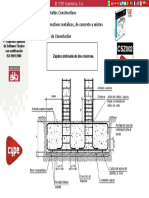 Detalles Constructivos. CYPE. Zapata Combinada de Dos Columnas