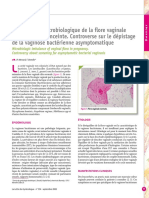 Déséquilibre Microbiologique de La Flore Vaginale Chez La Femme Enceinte. Controverse Sur Le Dépistage de La Vaginose Bactérienne Asymptomatique