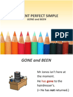 Present Perfect Simple: Gone and Been