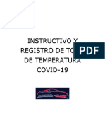 Instructivo y Registro de Toma de Temperatura COVID-19