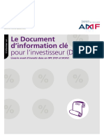 S'Informer Sur Le Document D'information Cle Pour L'investisseur (DICI)