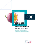 S'informer Sur Les Fonds de Capital Investissement (FCPR, FCPI, FIP)