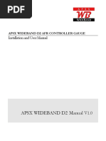 Apsx Wideband D2 Manual: Installation and User Manual