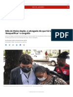 Mãe de Moïse Depõe, e Advogado Diz Que Há Tentativa de 'Desqualificar' o Congolês - Rio de Janeiro - G1