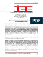 Quel Taux Optimal de Taxation Pour Le Congo