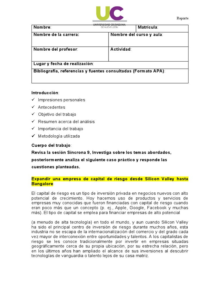 Expansión del Capital de Riesgo a India | PDF | Capital de riesgo ...