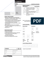 Lutron Malv Specs MAW 600H WH