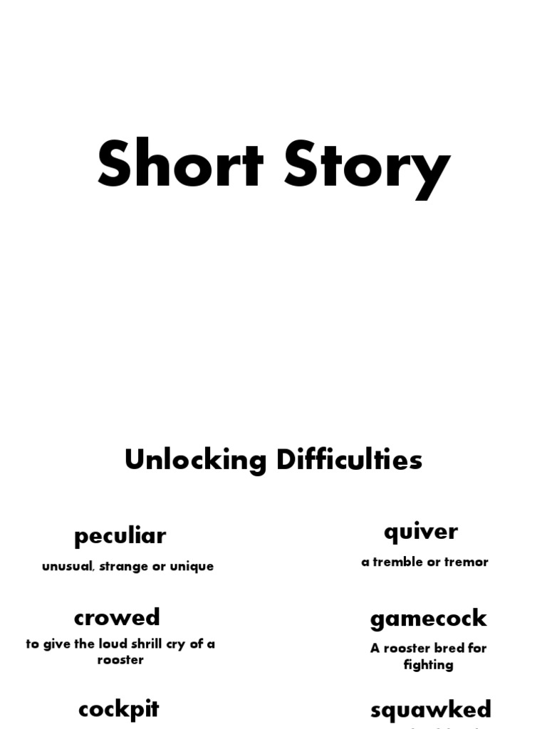 My Brothers Peculiar Chicken PDF Chicken