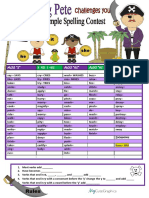 Present Simple 3rd Person Singular Spelling Practi 62010