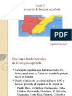 Tema 1 - Historia de La Lengua Española