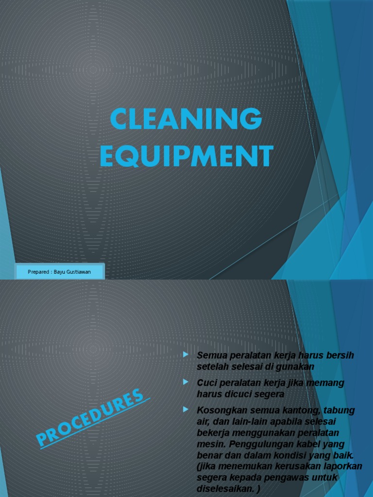 Cleaning Equipment PDF