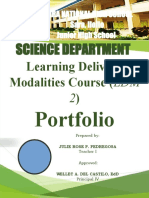 Science Department: Learning Delivery Modalities Course (LDM