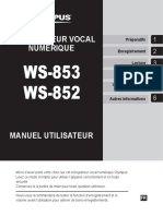 Ws-853 Ws-852 Manual Fr