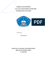 OBSERVATION REPORT ON FINANCIAL DATA PROCESSING WITH WEB INFORMATION SYSTEMS