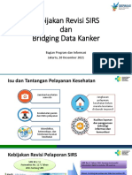 Kebijakan Revisi SIRS Dan Bridging Data Kanker