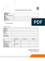 Ficha Antropométrica de Valoración de La Condición Física