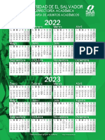 Calendario Académico 2022 UES