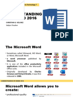 Lesson 1 UNDERSTANDING MS WORD 2016