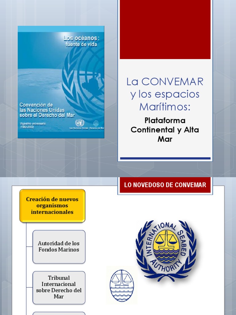 Convemar y Espacios Marítimos (Plataforma Continental y Alta Mar) | PDF ...