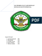 Perencanan Pembuatan Tape