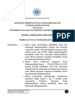 Pedoman PP Nomor 01 PED I.0 B 2018 Tentang Pendidikan Dasar Dan Menengah Muhammadiyah