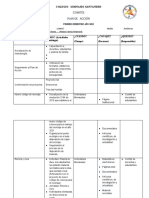 Formatos Planes de Accion Comites y Proyectos