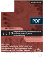 CODIGO ASME, Sección IX - 2019, en Español