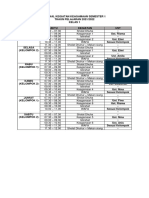 Jadwal Kegiatan Keagamaan Semster 1