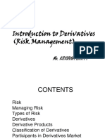 Introduction To Derivatives (Risk Management)