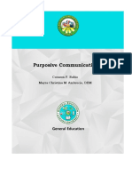 Purposive Communication: Corazon F. Rubio Mayra Christina M. Ambrocio, DEM