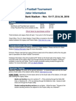 State Football Tournament Spectator Information: U.S. Bank Stadium - Nov. 15-17 23 & 24, 2018