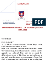 Labour Law-II Minimum Wages